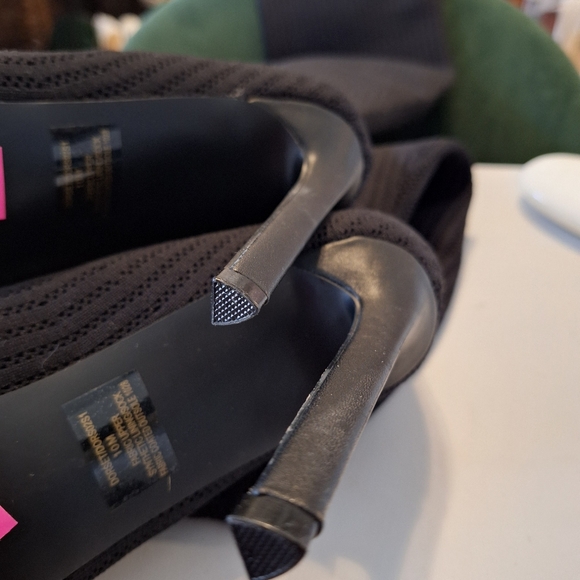 Source Unknown Black Over-the-Knee Pointed Stiletto Boots - Picture 5 of 6